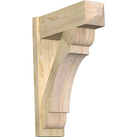 Ekena Millwork Olympic Rough Sawn Craftsman Outlooker, Douglas Fir, 8"W x 24"D x 32"H OUT08X24X32OLY04RDF